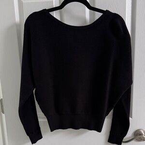 Express Women's Classic Black Scoop Neck Sweater